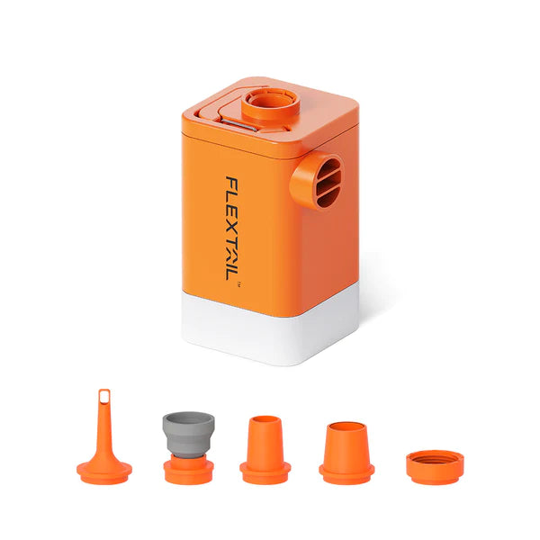 Flextail MAX PUMP 2 PLUS - 4-in-1 Portable 4800mAh Rechargeable Air Pump Orange By Flextail Gear