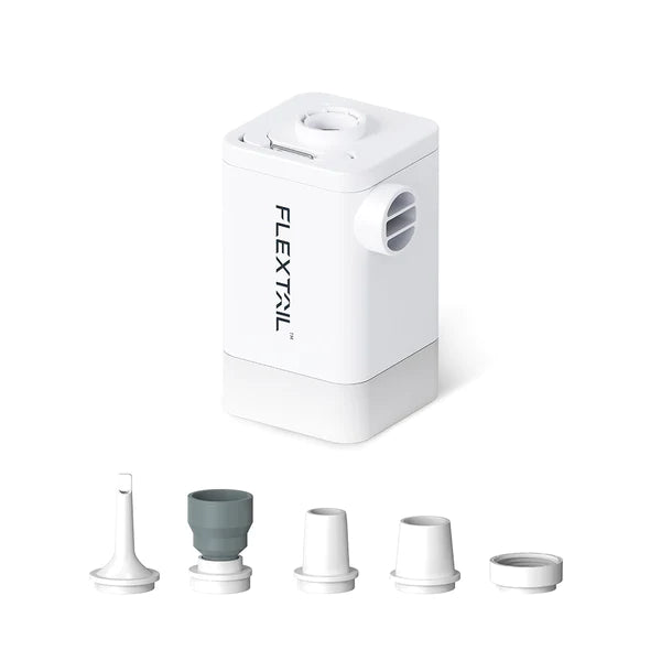 Flextail MAX PUMP 2 PLUS - 4-in-1 Portable 4800mAh Rechargeable Air Pump White By Flextail Gear