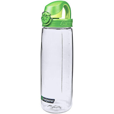 Nalgene On-the-Fly Lock-Top Sustain Bottle 24oz 680ml Clear Green cap By Nalgene