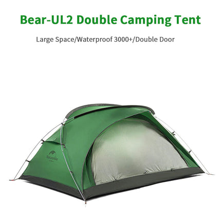 Naturehike Bear-UL2 2 Man Tent (Green) 20D By NatureHike