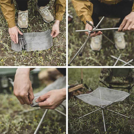 Naturehike Camping Stainless Steel Folding Fire Rack By NatureHike