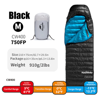 Naturehike Duck Down Sleeping Bag - Various Sizes By NatureHike