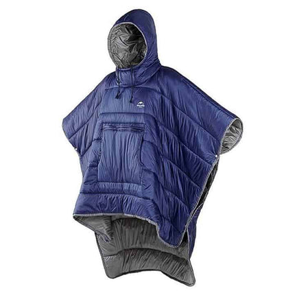 Naturehike Outdoor Camping Cloak Style Cotton Sleeping Bag (Various colours) Navy Blue By NatureHike