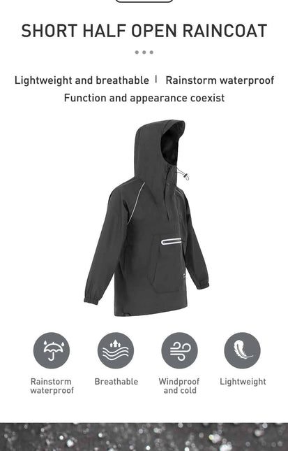 Naturehike Short hooded Lightweight Raincoat By NatureHike