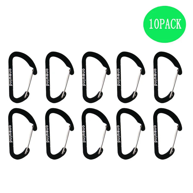 Onewind Aluminium Carabiner Quickdraws (10 Pack) By Onewind Outdoors