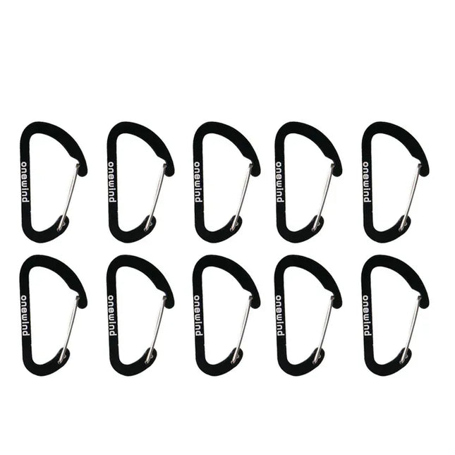 Onewind Aluminium Carabiner Quickdraws (10 Pack) By Onewind Outdoors