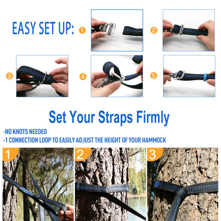 Onewind Hammock Tree Straps - Blue By Onewind Outdoors