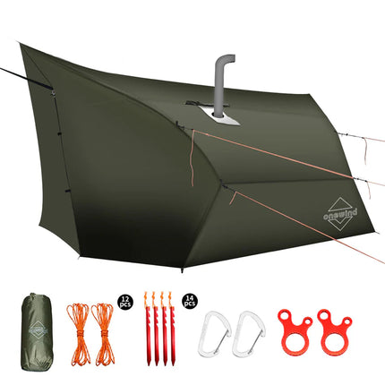 Onewind Penumbra Hot Tent Tarp- Forest Green By Onewind Outdoors