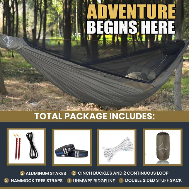 Onewind Tempest 12' Zipper Camping Hammock By Onewind Outdoors