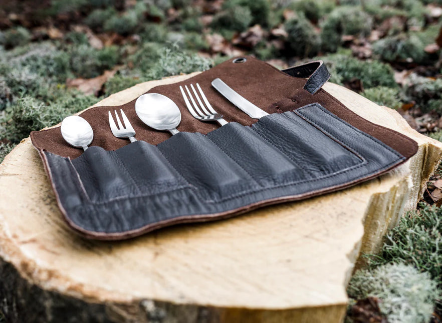 Petromax Leather Cutlery Bag By PetroMax