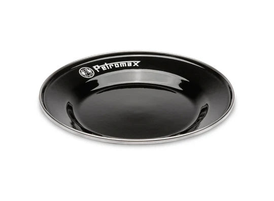 Petromax Set of 2 Black Enamel Plates (Various Sizes) Large By PetroMax