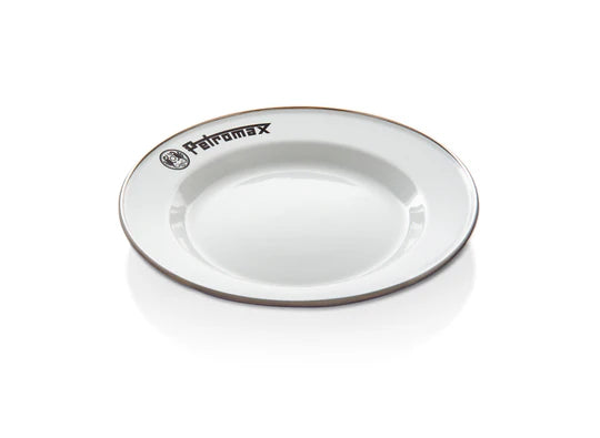 Petromax Set of 2 Enamel Plates - White (Various Sizes) Medium By PetroMax