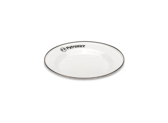 Petromax Set of 2 Enamel Plates - White (Various Sizes) Small By PetroMax