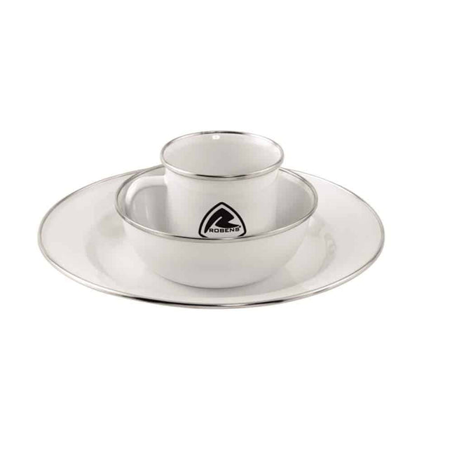 Robens Tongass Single Dinner Enamel Set By Robens outdoors