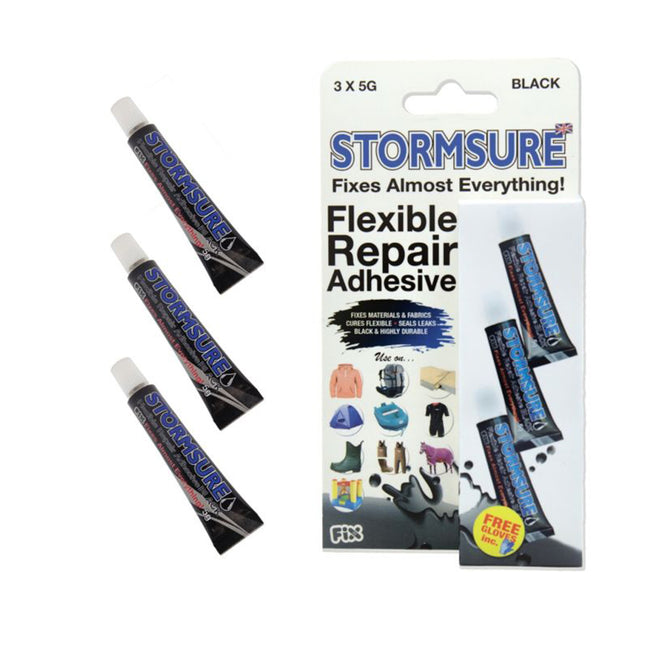 Stormsure Flexible Repair Adhesive (Clear/ Black) By StormSure / Stormseal