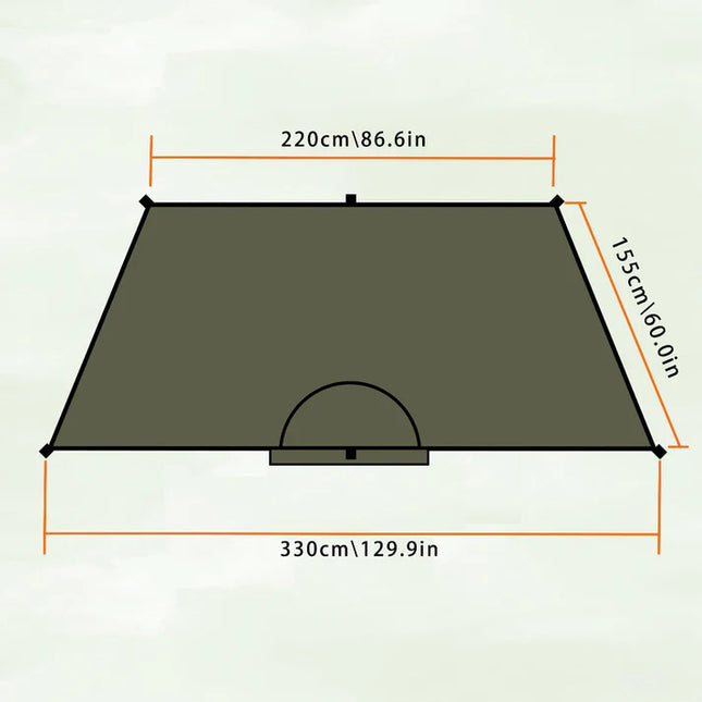 Onewind Solitary Ultralight Single-Topped Cape Shelter By Onewind Outdoors