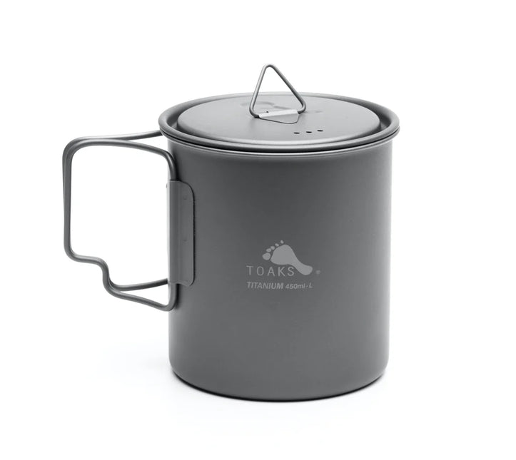 Toaks Light Titanium 450ml Cup with Lid (Ultralight Version) By Toaks Outdoors