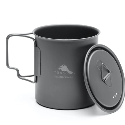 Toaks Light Titanium 450ml Cup with Lid (Ultralight Version) By Toaks Outdoors