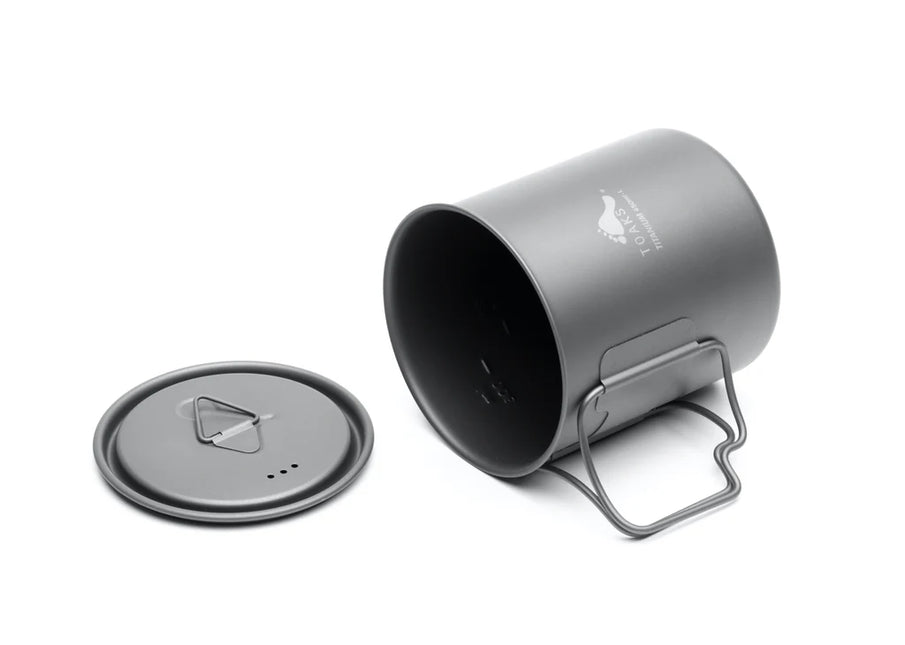 Toaks Light Titanium 450ml Cup with Lid (Ultralight Version) By Toaks Outdoors