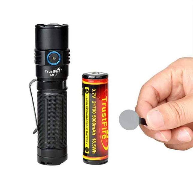 Trustfire MC3 EDC Magnetic Rechargeable Led Flashlight 2500Lumens By Trust Fire