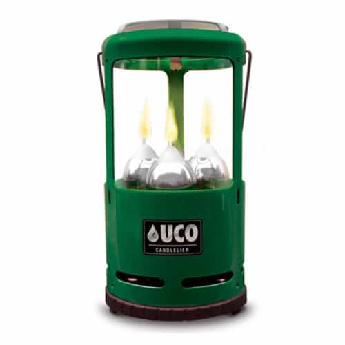 UCO 9 Hour 3 Candle Chandelier Lantern (Various Colours) Green By UCO