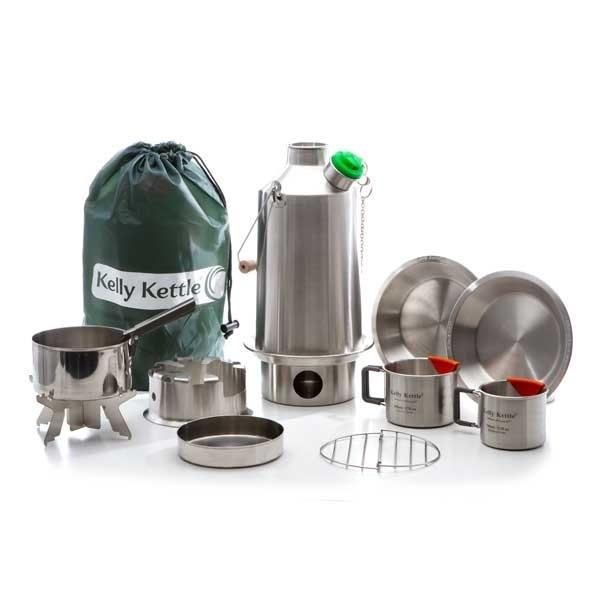 Kelly Kettle Ultimate 'Base Camp' Kit (Stainless Steel) - VALUE DEAL By Kelly Kettle