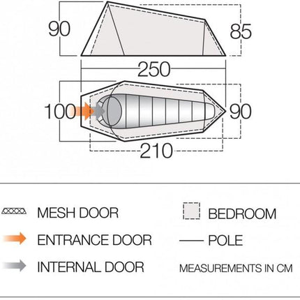 Vango Soul 100 1-Man Tent By Vango