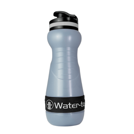 Water2Go Sugarcane Bottles-Planet Friendly Hydration (Various Colours) Black By Water to Go