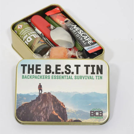 BCB Backpacker Essentials Survival Tin BEST By BCB International