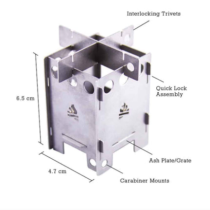 BE Outdoor Pocket Micro Stove EDCBox By BushCraft Essentials