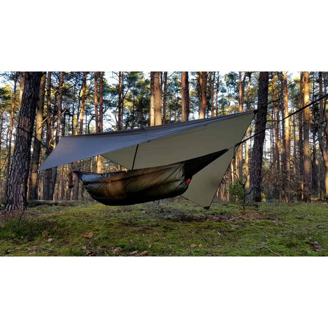 Bushmen Ultralight Tarp 2x3 - Dark Olive By Bushmen