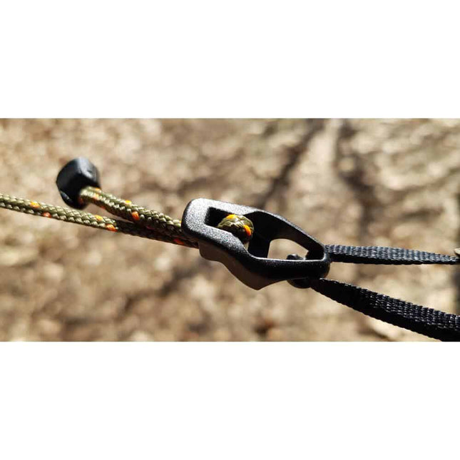 Bushmen ULTRALIGHT Tensioning Cords - Black/Orange By Bushmen