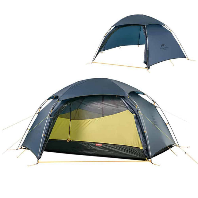 Naturehike Cloud Peak 2 man Tent 4 seasons 15D – Blue With Mat By NatureHike