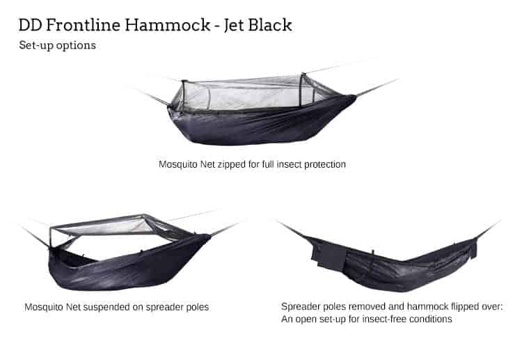 DD Frontline Hammock - Jet Black By DD Hammocks