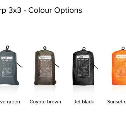 DD Tarp 3x3 (Various Colours) By DD Hammocks