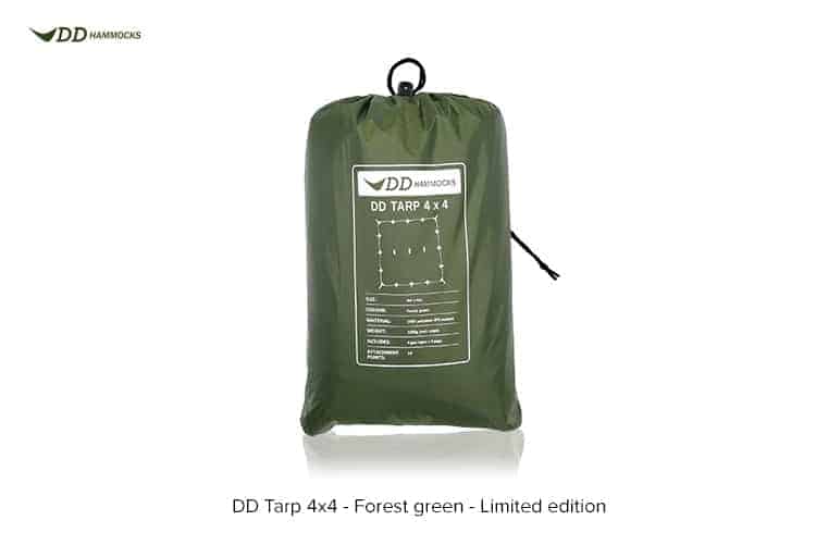 DD Forest Green 4 x 4 Tarp By DD Hammocks