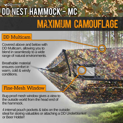 DD Nest Hammock - MC Multicamo By DD Hammocks