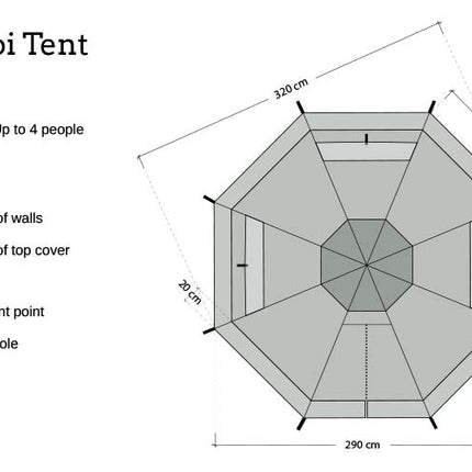 DD Hammocks Tipi Tent By DD Hammocks