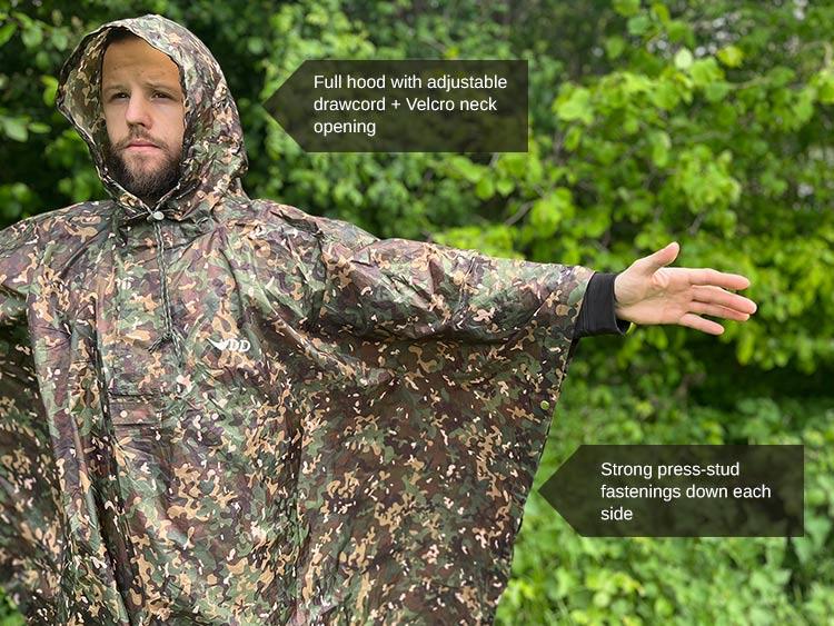 DD Hammocks Poncho Tarp - Multi Camo By DD Hammocks