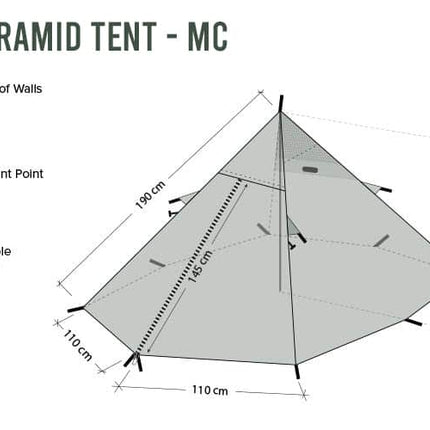 DD Hammocks Pyramid Tent - Multicamo By DD Hammocks