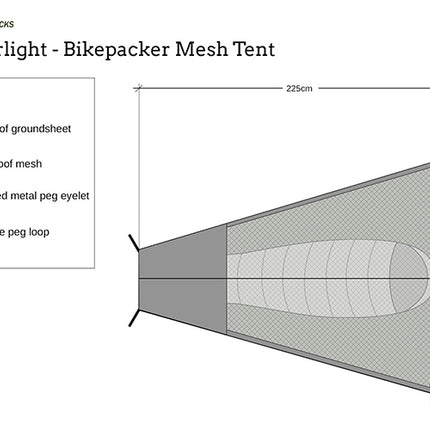 DD SuperLight - Bikepacker Mesh Tent By DD Hammocks