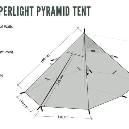 DD SuperLight Pyramid Tent By DD Hammocks