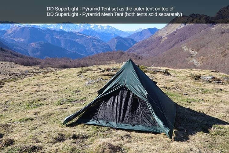 DD SuperLight Pyramid Tent By DD Hammocks