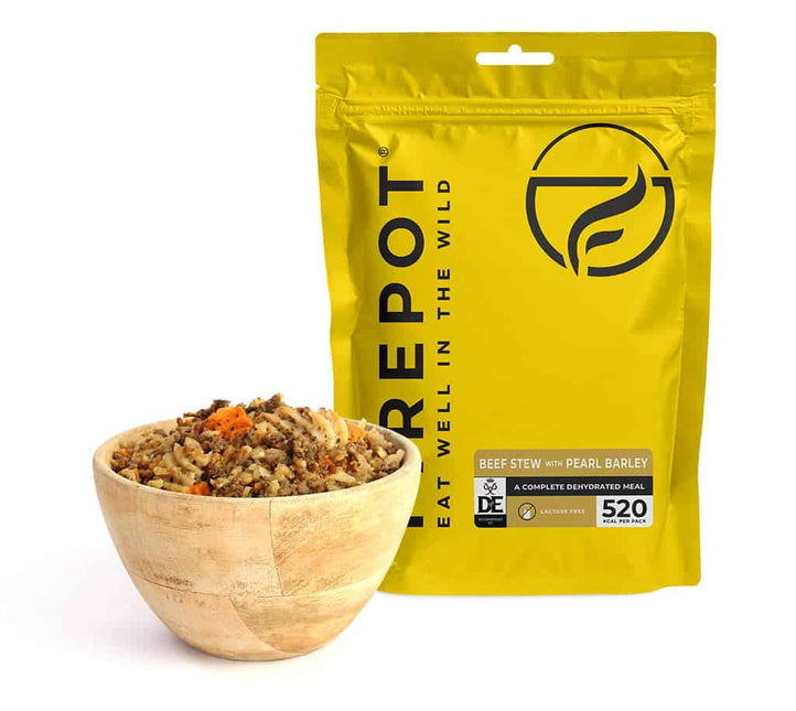 Firepot Beef Stew with Pearl Barley 110g Dehydrated By Firepot Food