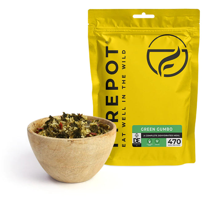 Firepot Green Gumbo Dehydrated Meal (Vegan - 110g) By Firepot Food