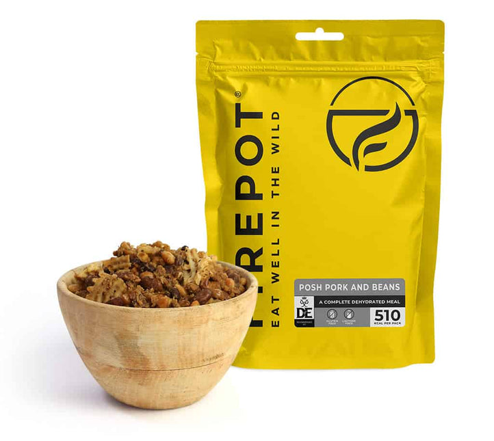 Firepot Posh Pork and Beans Dehydrated 135g By Firepot Food