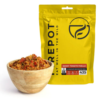 Firepot Smoky Tomato Paella (Vegan) 135g Dehydrated By Firepot Food