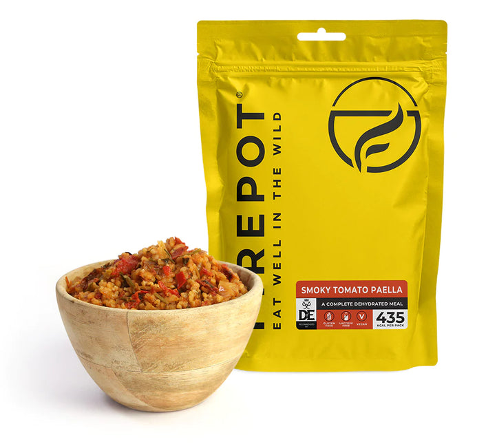 Firepot Smoky Tomato Paella (Vegan) 135g Dehydrated By Firepot Food