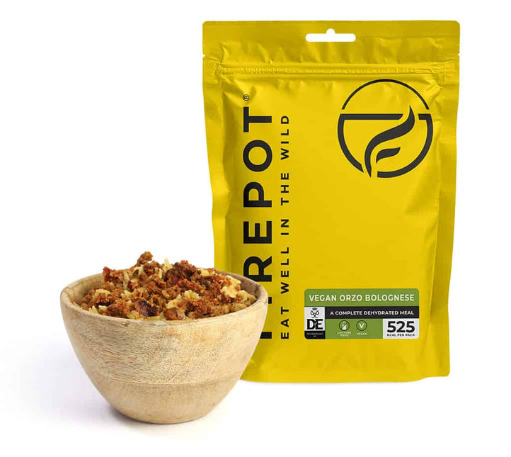 Firepot Vegan Orzo Bolognese 135g Dehydrated By Firepot Food