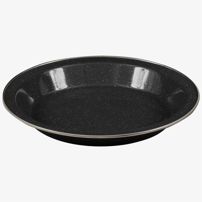 Highlander Deluxe Enamel Plate (Various Colours) Black By Highlander Outdoor